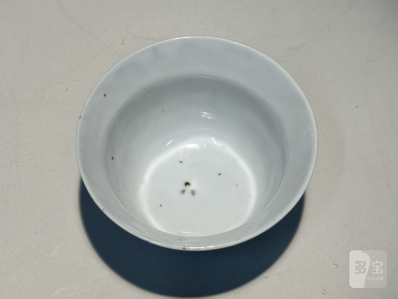 清道光 青花龙纹杯 - 图2